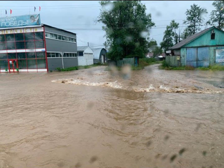Baikalsk flooded