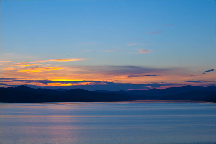 Early morning on lake Baikal