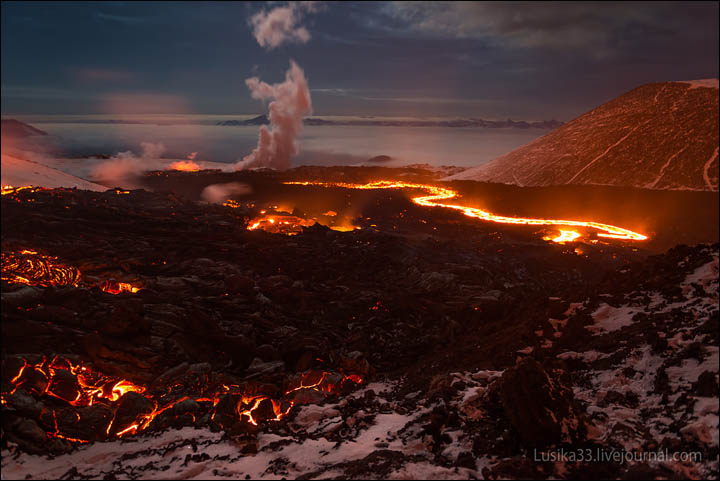 Tolbachik volcano eruption April 2013