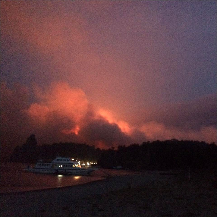 Wildfires on Baikal