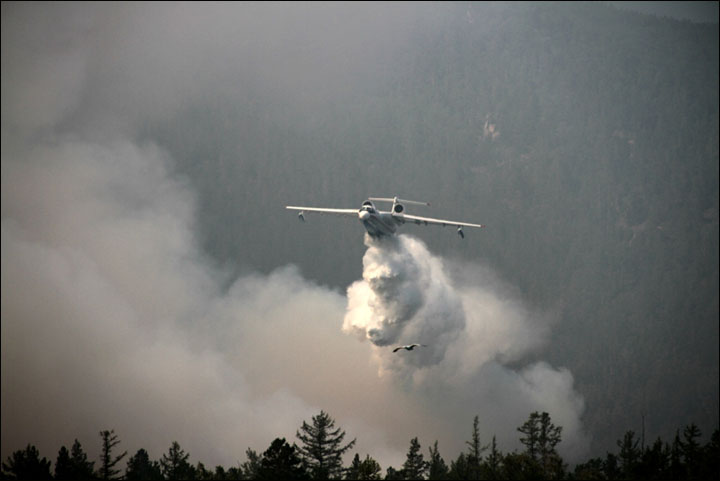 Wildfires on Baikal