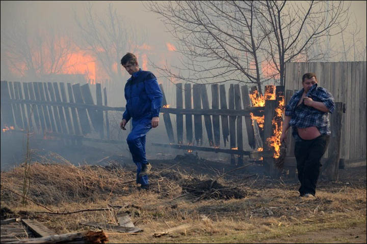 Wildfires in Khakassia
