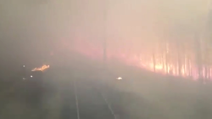 Armageddon as wildfires ignite forest around  Komsomolsk-on-Amur