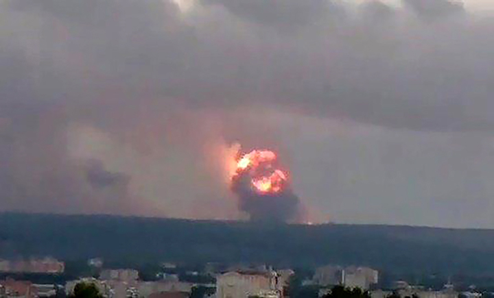 Emergency evacuation in Krasnoyarsk region as ammunition depot explodes in Achinsk