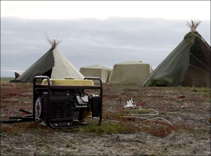 Clean nomadic camp