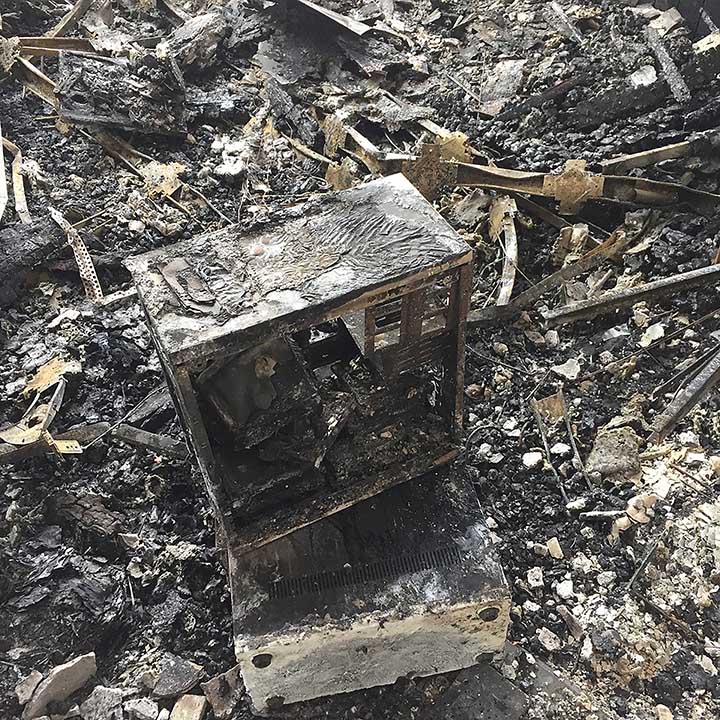 crypto mining fire