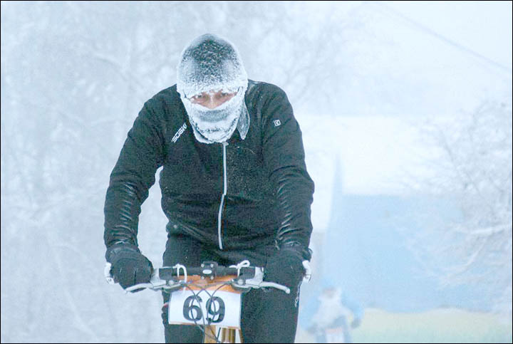 The world's coldest cycle race at bone-chilling minus 40C