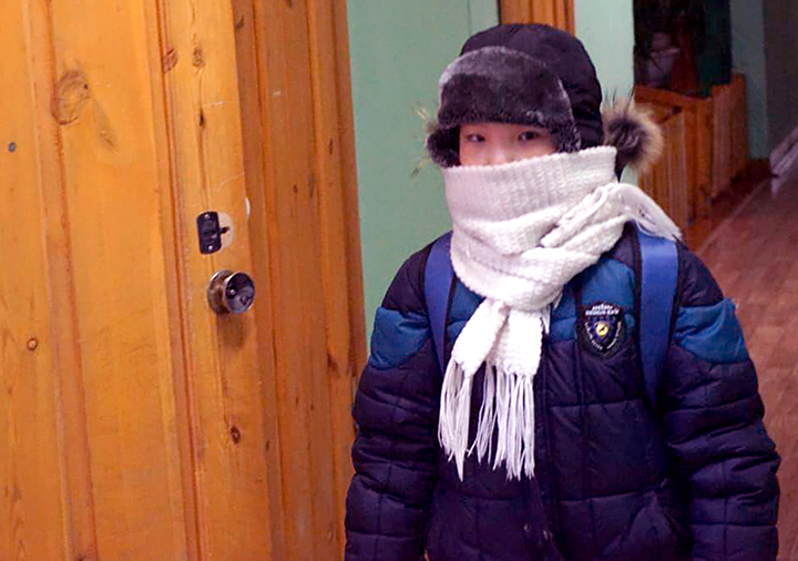 The world’s coldest school run as children in Yakutia gather to classes at -51C