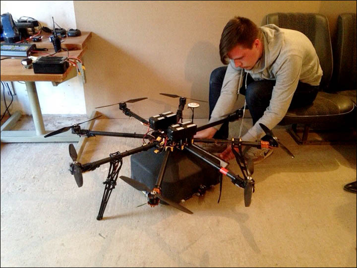 Stuff prepares delivering drone