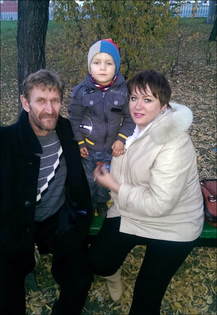 Vladimir Kuznetsov and his family