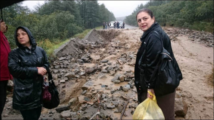 Flood in Magadan