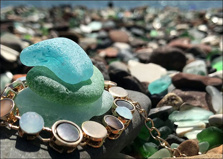 Glass beach Siberia
