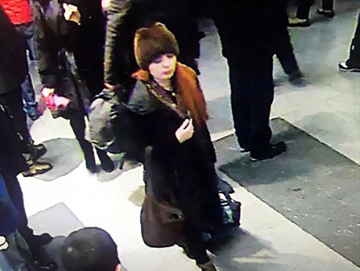 Natalia Mulikhova in airport