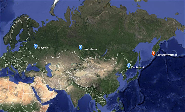 Kambalny volcano erupts for first time since reign of Catherine the Great