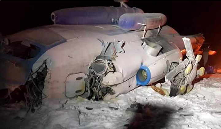Miracle escape for five in Arctic as Mi-8 makes emergency landing 