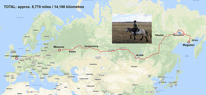 Magadan to London on horseback, an epic 14,000km journey crossing Eurasia 