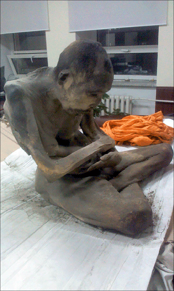 meditating mummy found in Mongolia