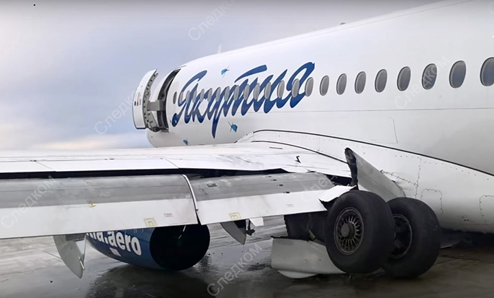 92 people evacuated after plane skids off a runway in Yakutia