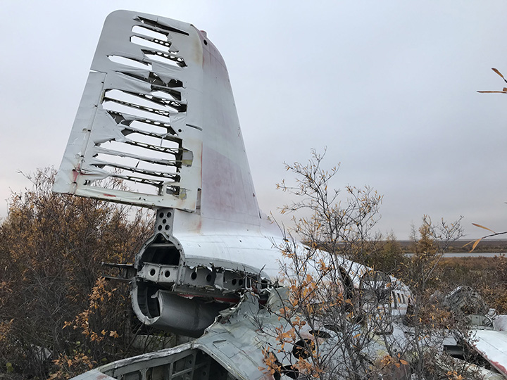 The Kremlin leader’s former personal aircraft today languishes in an aircraft cemetery in Chersky, in Yakutia region. 