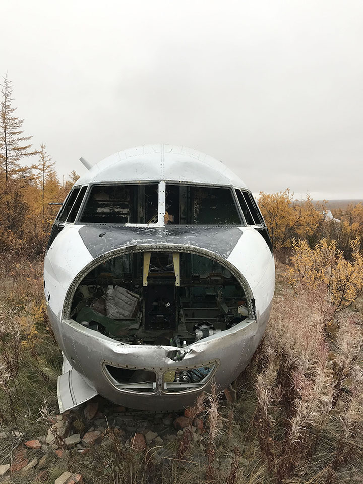 The Kremlin leader’s former personal aircraft today languishes in an aircraft cemetery in Chersky, in Yakutia region. 