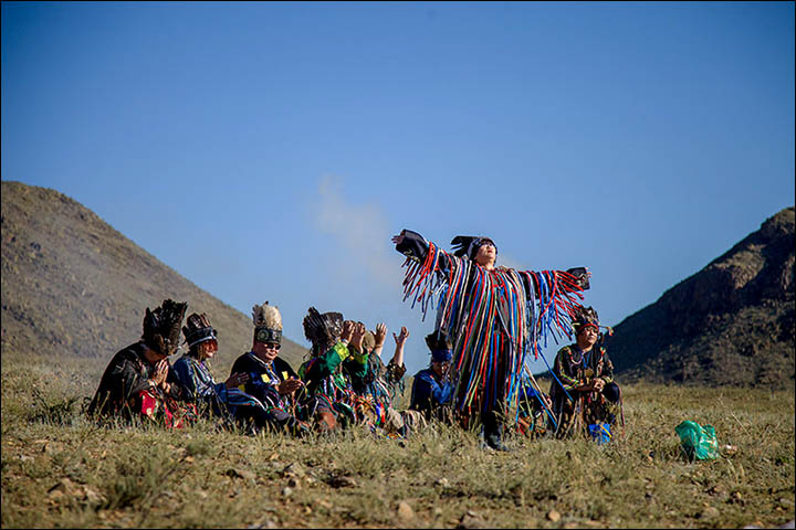 Stunning pictures as shamans from around the world gather in Sayan Mountains