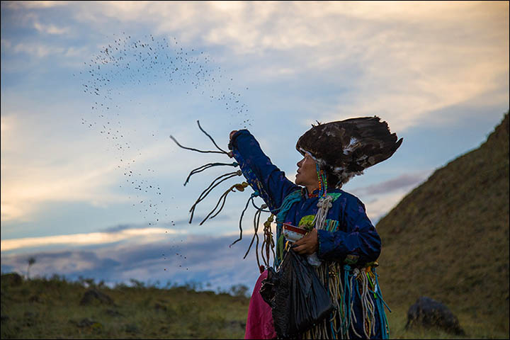 Stunning pictures as shamans from around the world gather in Sayan Mountains