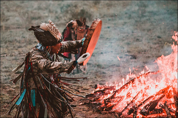 Stunning pictures as shamans from around the world gather in Sayan Mountains