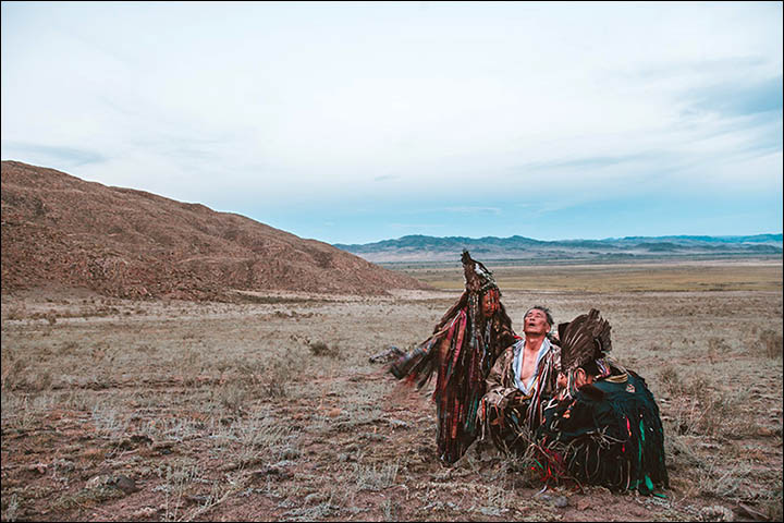 Stunning pictures as shamans from around the world gather in Sayan Mountains