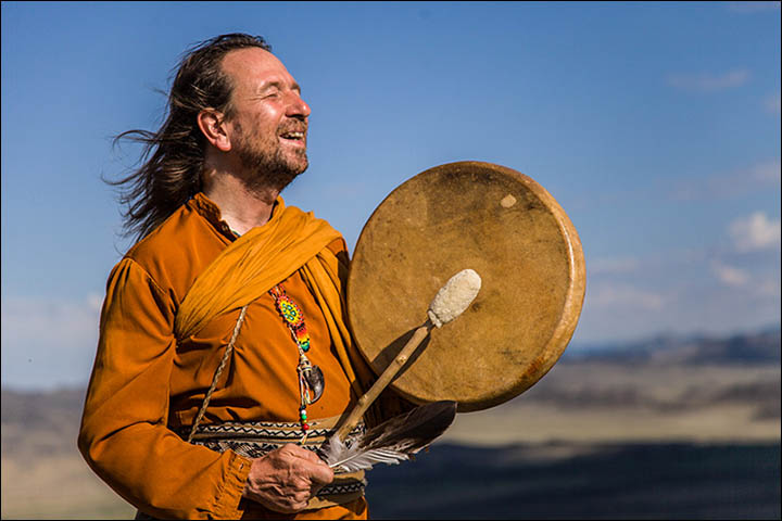 Stunning pictures as shamans from around the world gather in Sayan Mountains