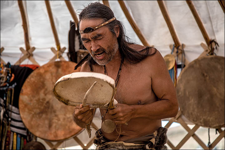 Stunning pictures as shamans from around the world gather in Sayan Mountains