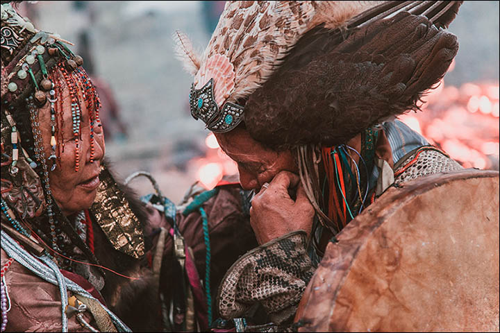 Stunning pictures as shamans from around the world gather in Sayan Mountains