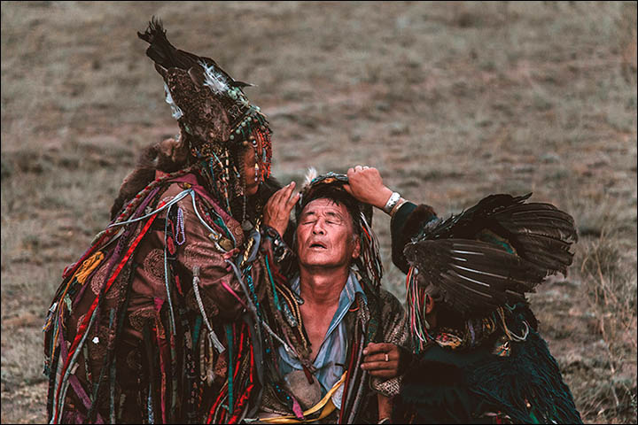 Stunning pictures as shamans from around the world gather in Sayan Mountains