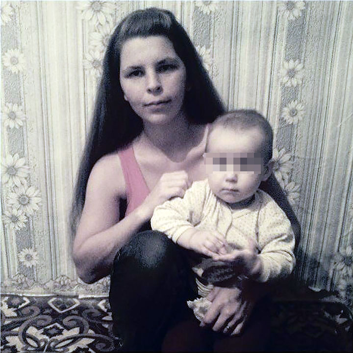 Bogdan with mother as toddler