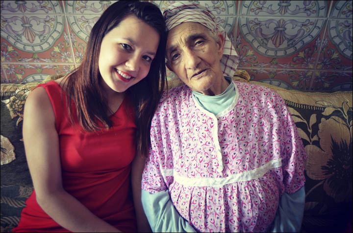 Sofia with granny