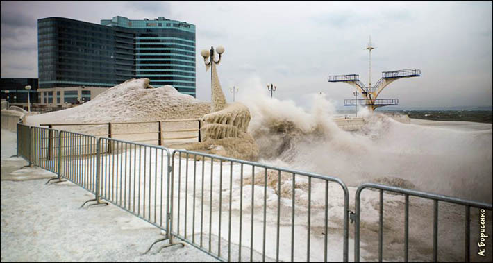 Storm in Vladivostok