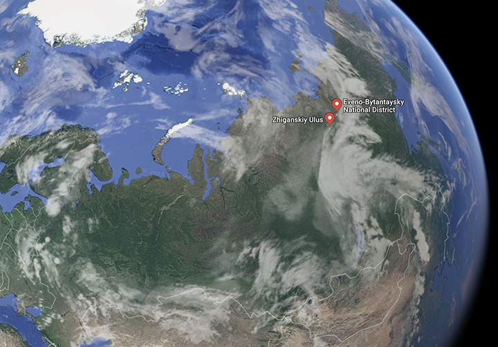 Sun blanked out  in Arctic Siberia