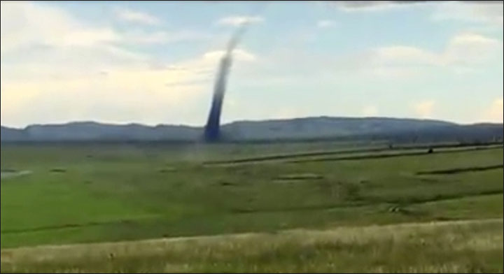 Tornado in Krasnoyarsk region