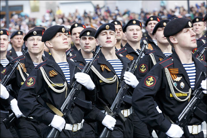 Victory Day parade in Vladivostok
