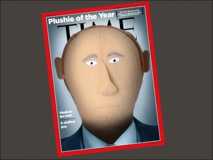Vladimir Putin turned into soft toy by Far East company