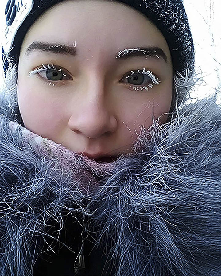 Frosty selfie