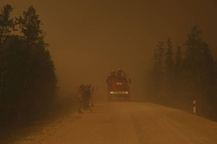 Zombie fires burn at -60C outside Oymyakon, the world’s coldest permanently inhabited place 