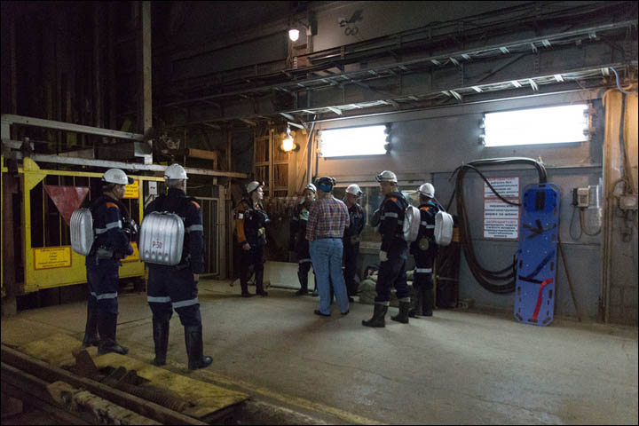 Inside the mine