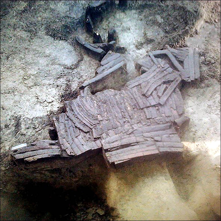 First pictures of 'unique' Bronze Age warlord's full battle dress may be a 'war trophy'.