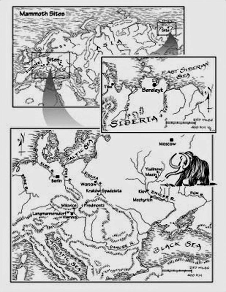 Mammoths cemetery maps