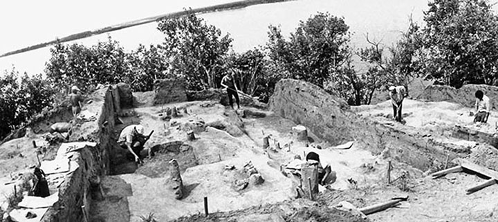Gasya excavations in 1980