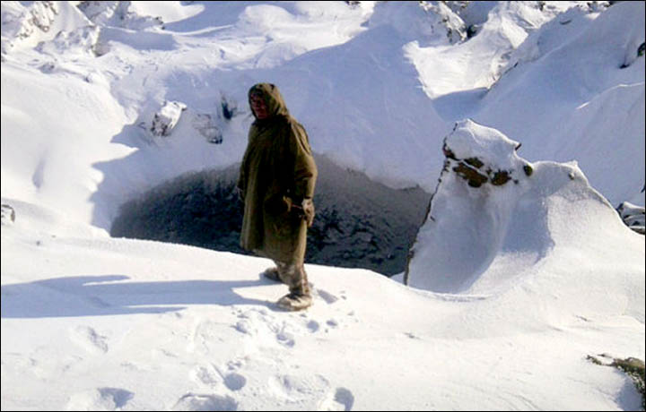 Taimyr crater in March 2013