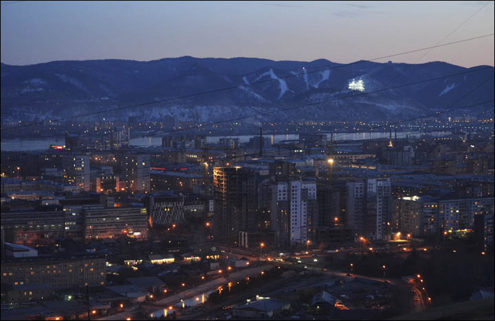 Sunset in Krasnoyarsk