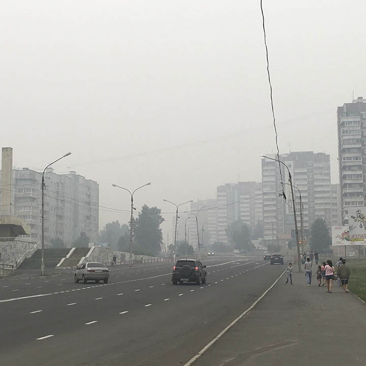 Smoke in Ust-Ilimsk