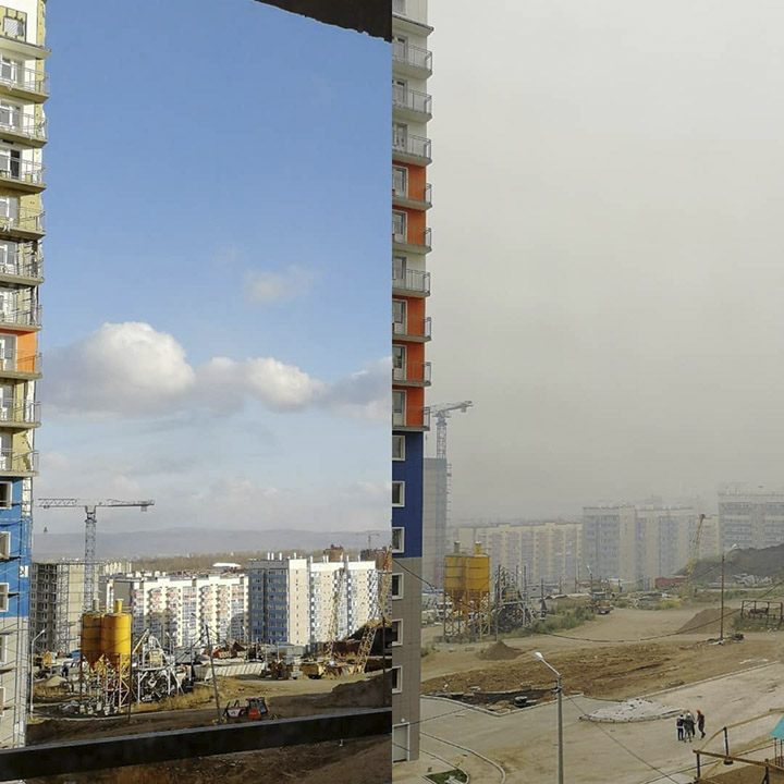 Smoke in Krasnoyarsk