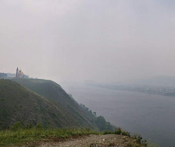 Smoke in Krasnoyarsk